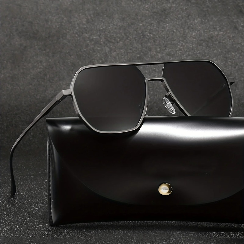 Fishing Sunglasses Polarized - 빈티지 편광 선글라스 남성 패션 블랙