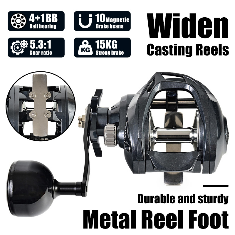 Abu Garcia Reel Max - 와이드 바디, 대용량, 장거리 캐스팅 낚시릴,
